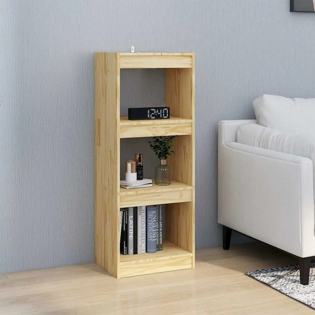 Book Cabinet Solid Pinewood 40x30x103.5cm Brown