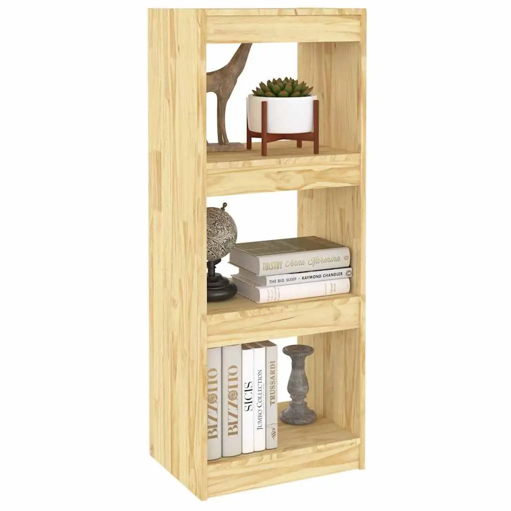 Book Cabinet Solid Pinewood 40x30x103.5cm Brown