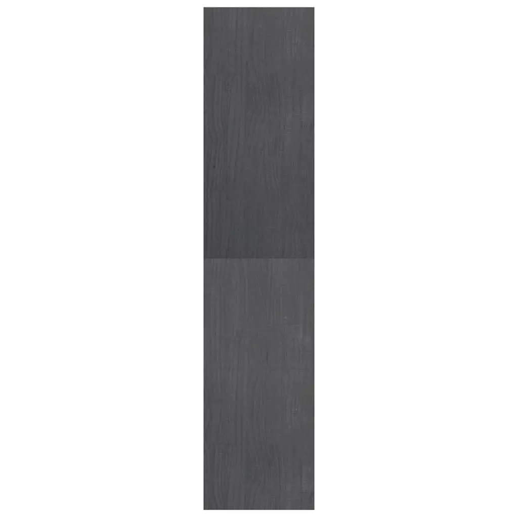 Grey Pinewood Book Cabinet and Room Divider