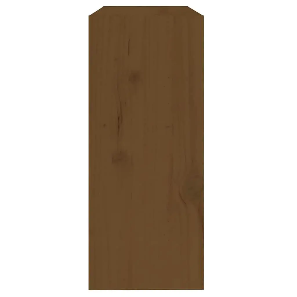 Honey Brown Wooden Bookshelf with Room Divider Function