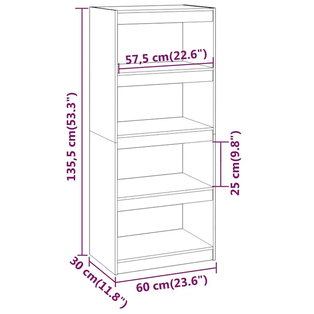Black Solid Wood Pine Book Cabinet Room Divider