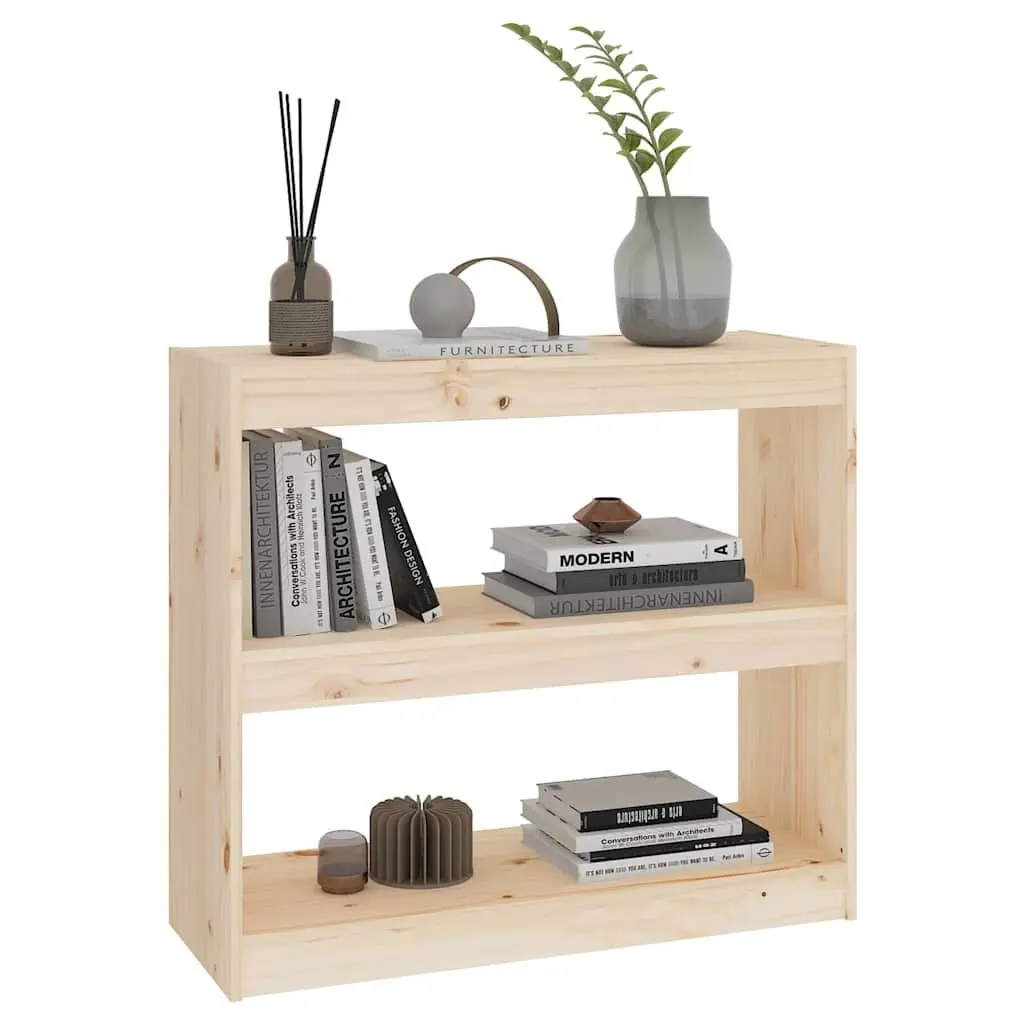 Solid Wood Pine Book Cabinet with Room Divider Function
