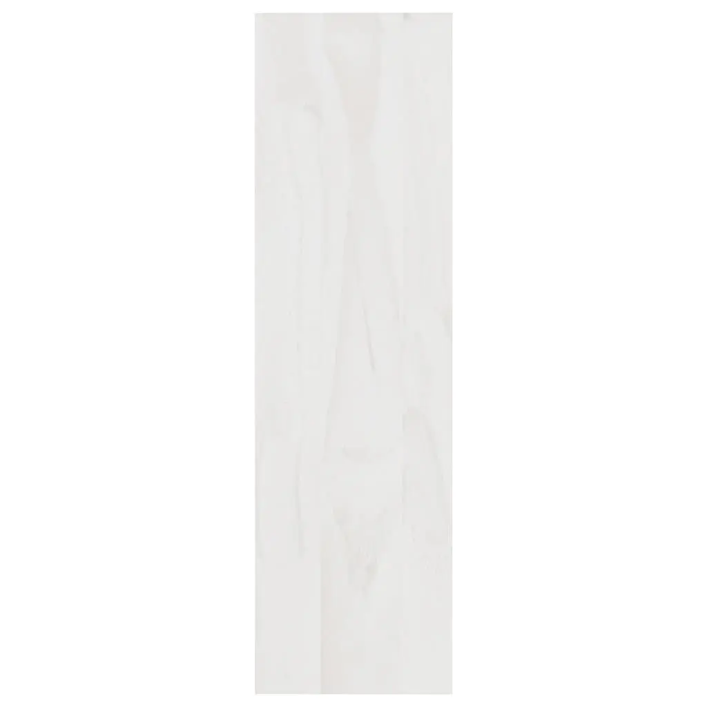 Book Cabinet Solid Pinewood 100x30x103 cm White Storage Organiser Room Divider