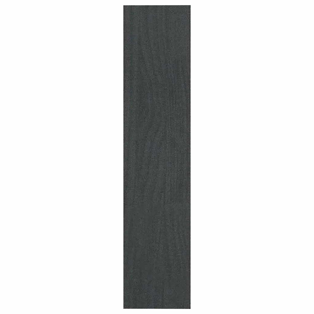 Book Cabinet Solid Pinewood 100x30x1355 cm Grey