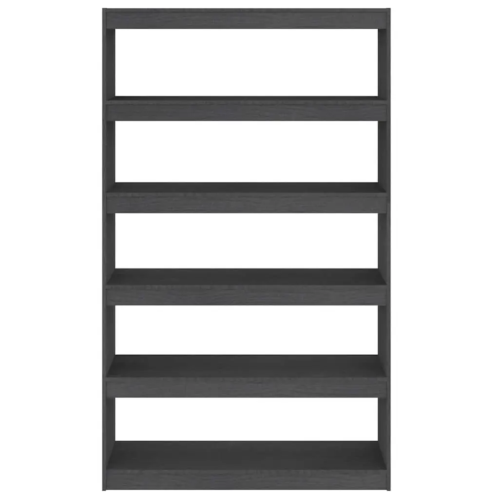 Grey Solid Pinewood Book Cabinet & Room Divider