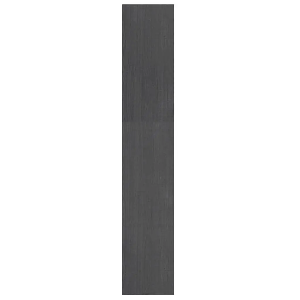 Grey Solid Pinewood Book Cabinet & Room Divider