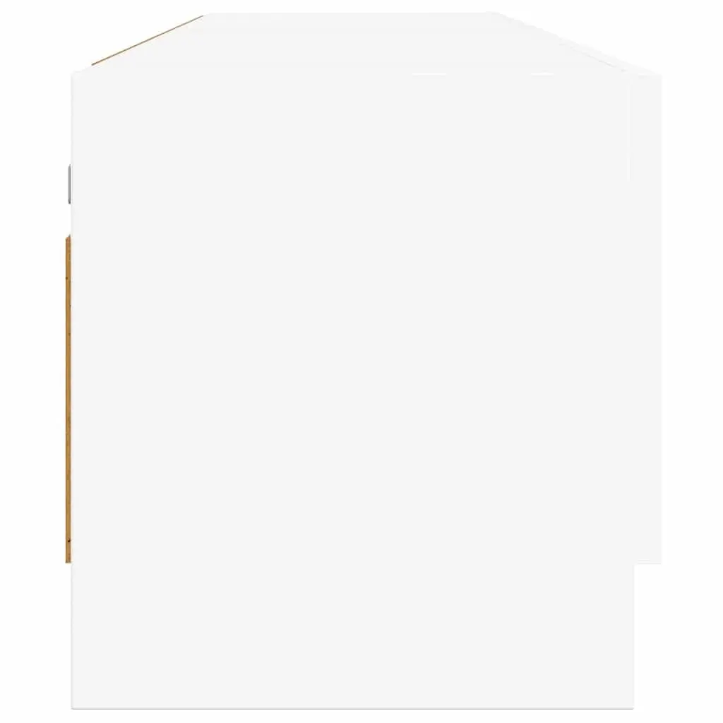 White Compact Wardrobe with Hanger Bar