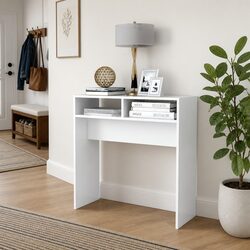 Durable White Console Table for Hallway and Living Room