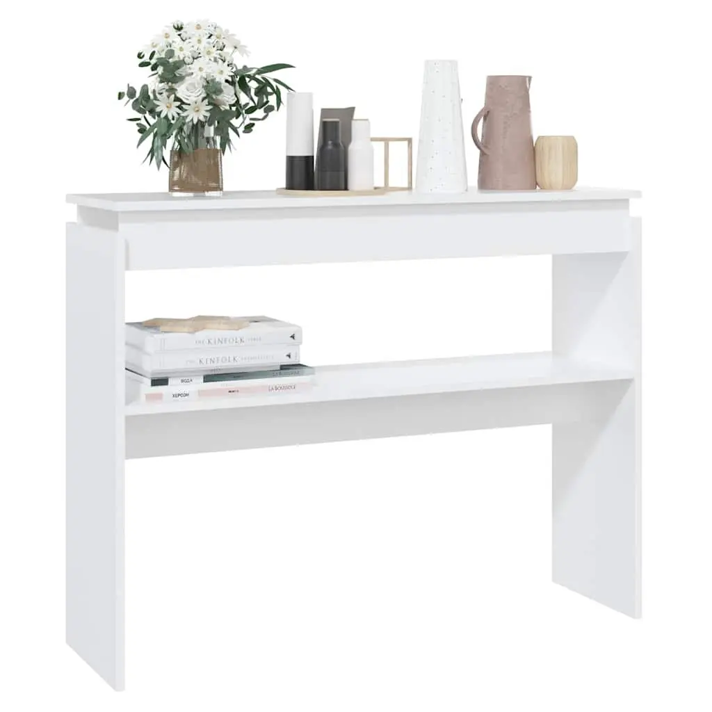 White Console Table for Hallways and Entryways
