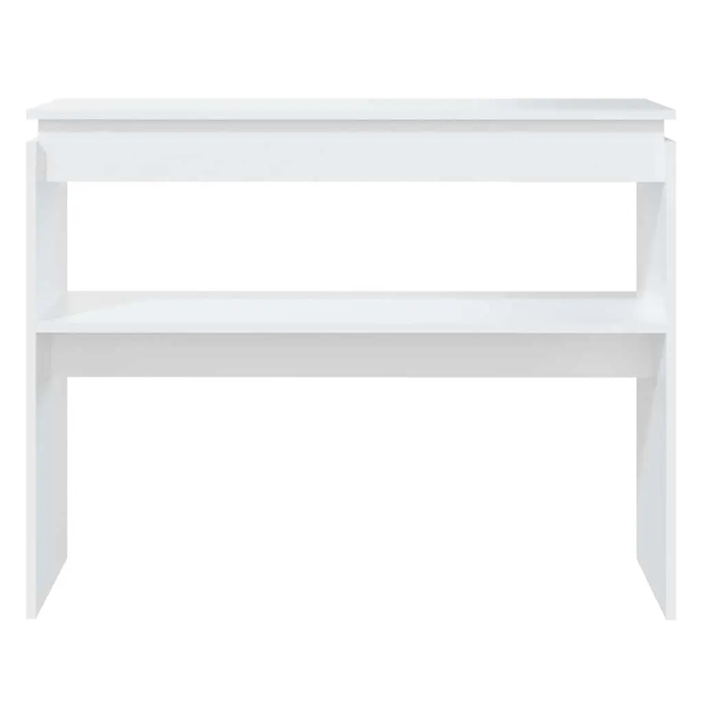 White Console Table for Hallways and Entryways