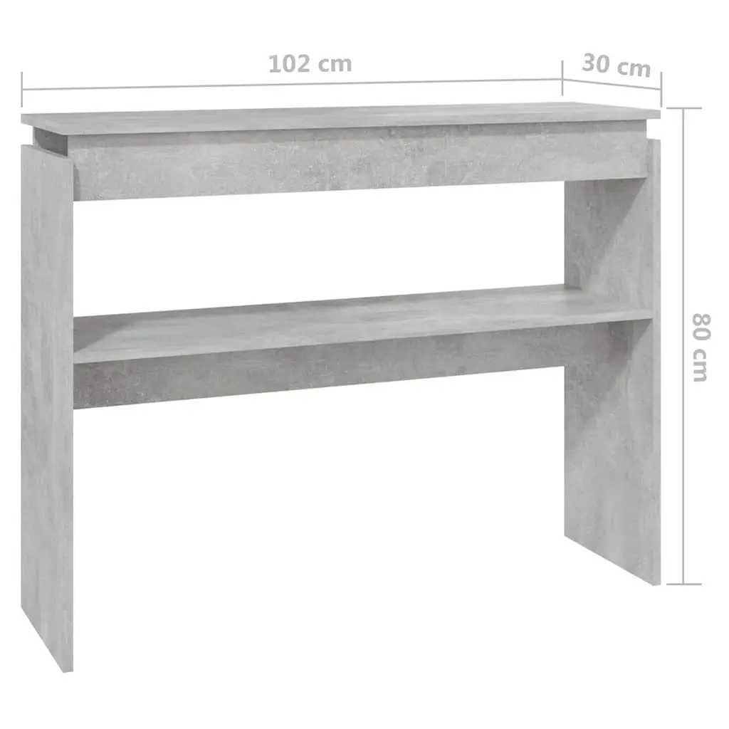 Grey Console Table for Hallway and Living Room