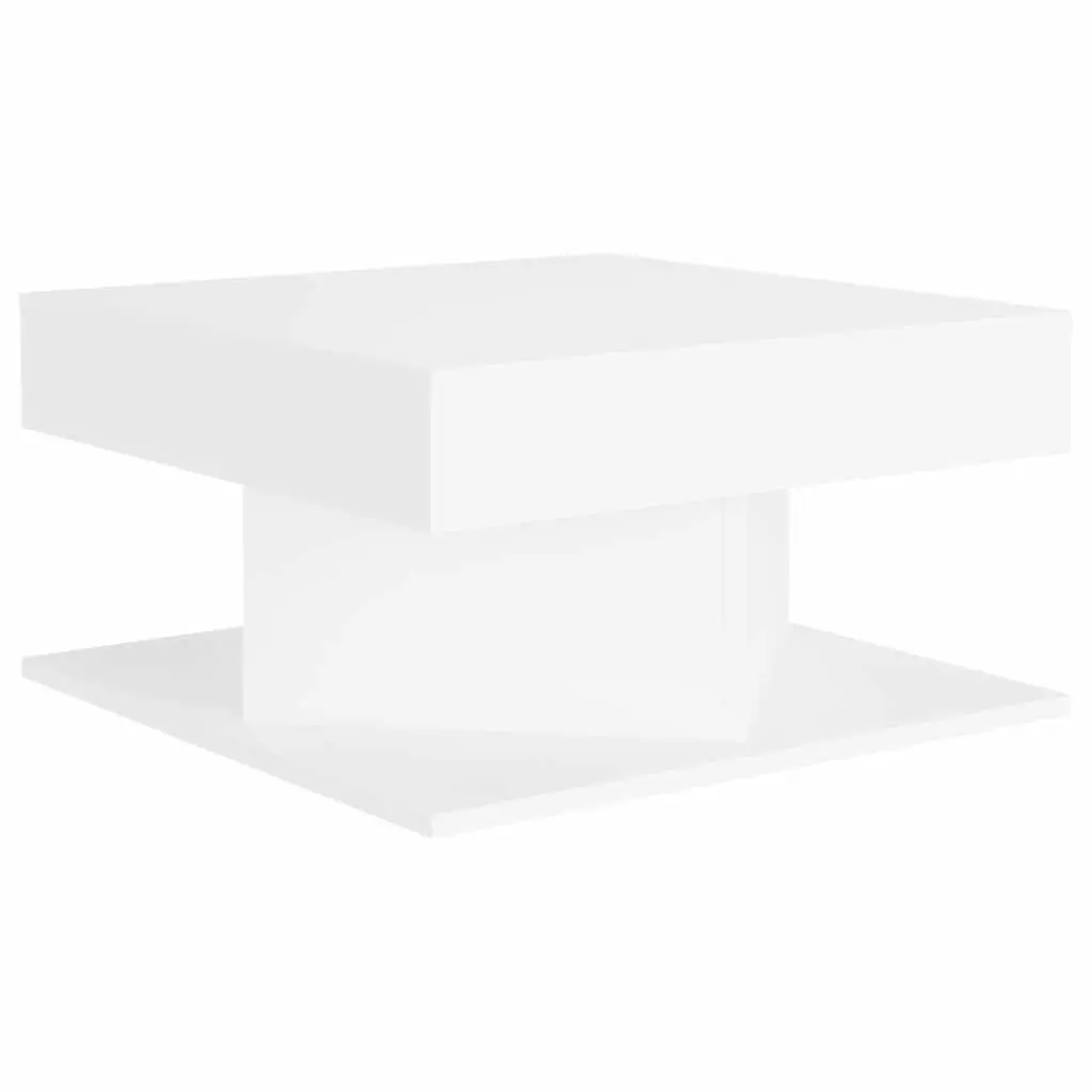 Coffee Table Engineered Wood 57x57x30 cm White