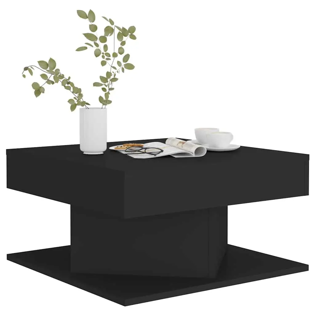 Black Square Coffee Table for Living Room Use