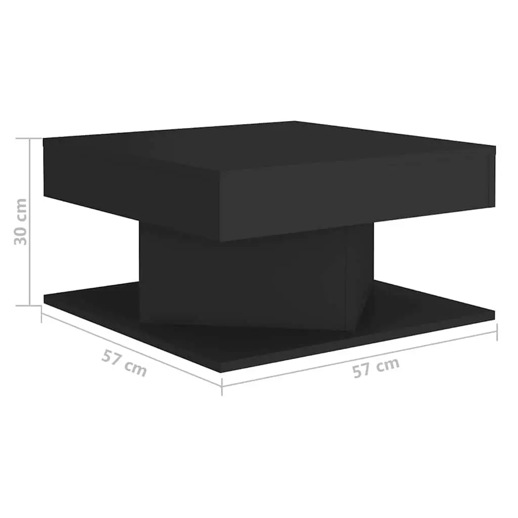 Black Square Coffee Table for Living Room Use