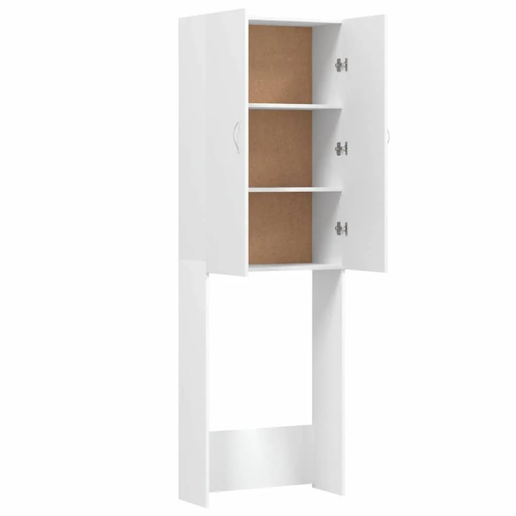 Tall Storage Cabinet Engineered Wood 64 x 25.5 x 190 cm White