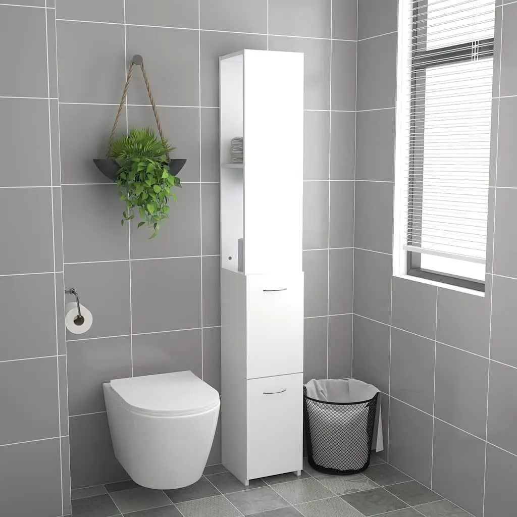 White Bathroom Cabinet for Storage