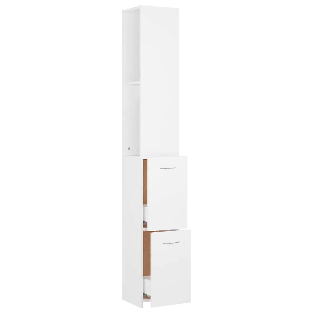 White Bathroom Cabinet for Storage