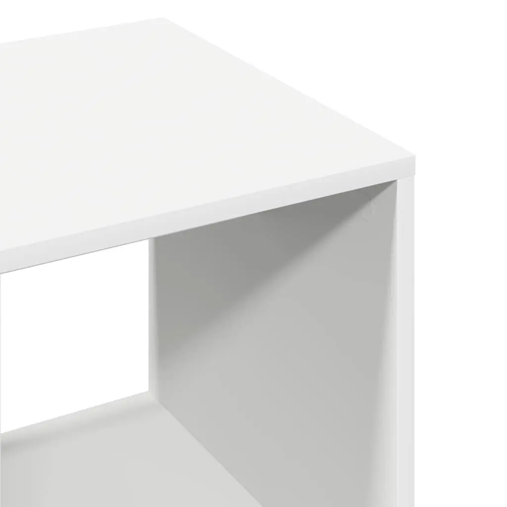 White Wardrobe Cabinet with Mobile Wheels