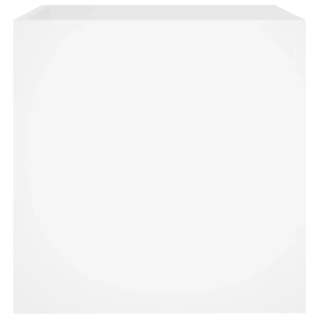 White Planter Box 40x40x40 cm Flower Plant Pot Indoor Outdoor Garden Decor