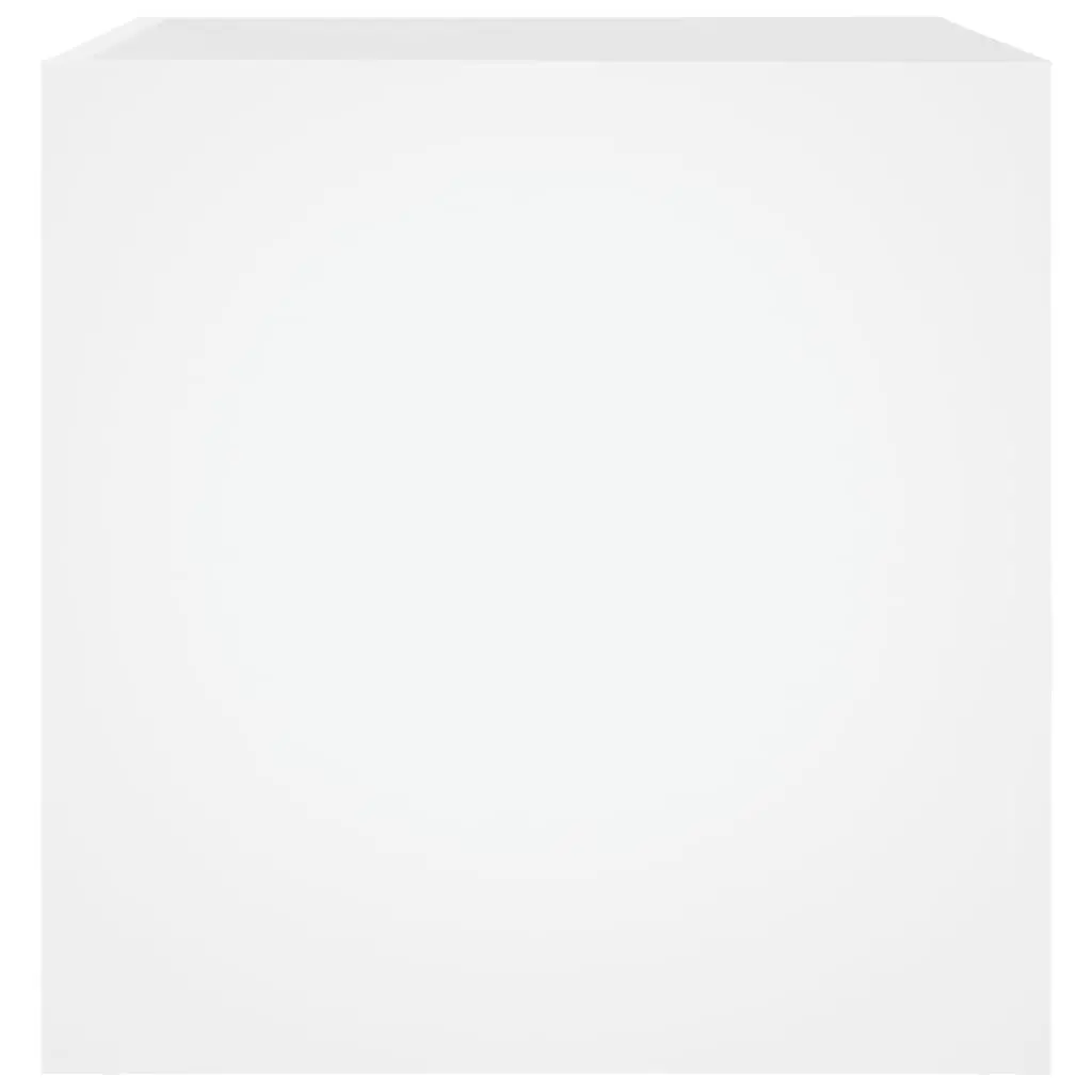 White Planter Box 40x40x40 cm Flower Plant Pot Indoor Outdoor Garden Decor