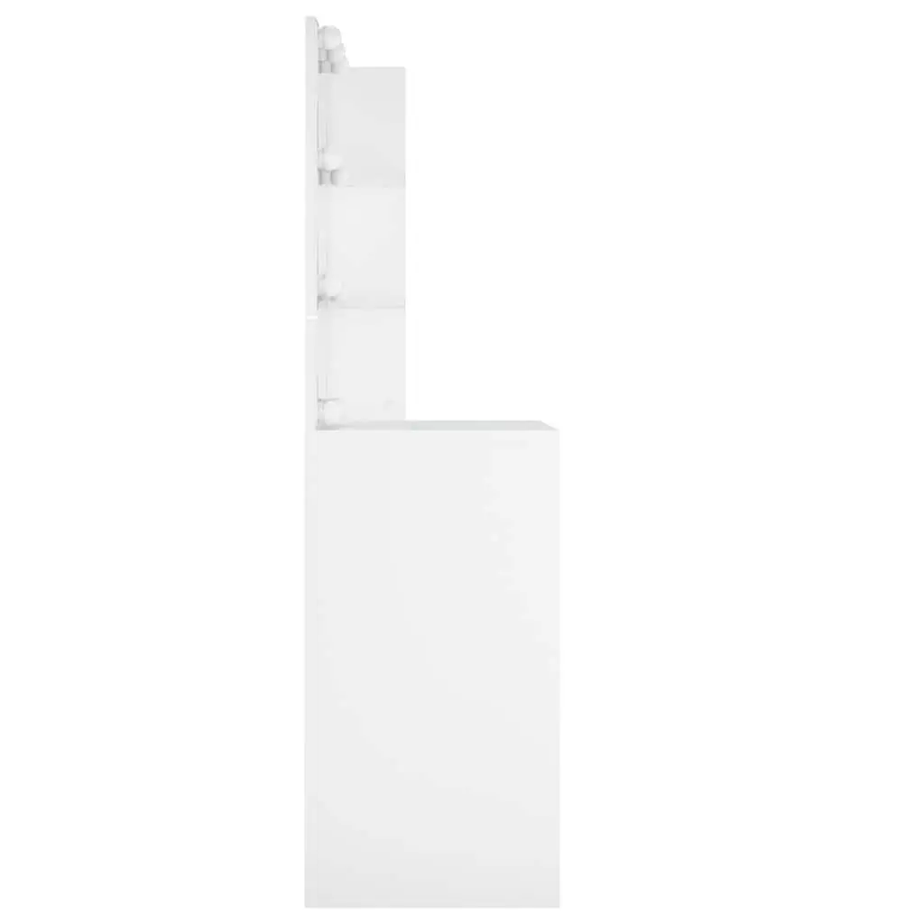 White Dressing Table with LED Mirror Lights
