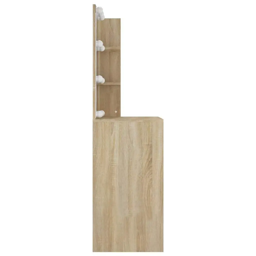 Dressing Table Engineered Wood 60W x 40D x 140H cm Brown Sonoma Oak