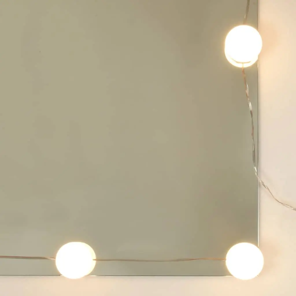 Bathroom Cabinet Engineered Wood 91x15x76.5cm White LED Wall-Mounted