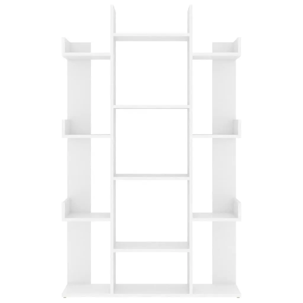 White 13-Compartment Book Cabinet for Storage
