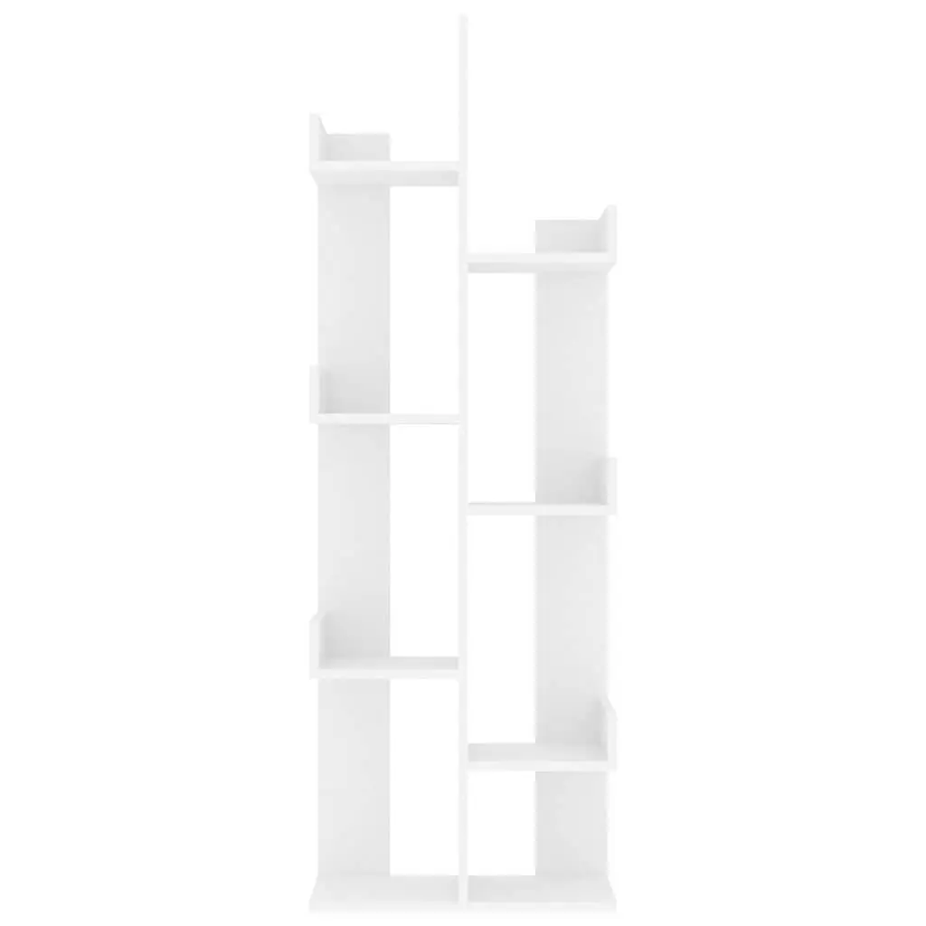 White 8-Compartment Bookshelf for Home