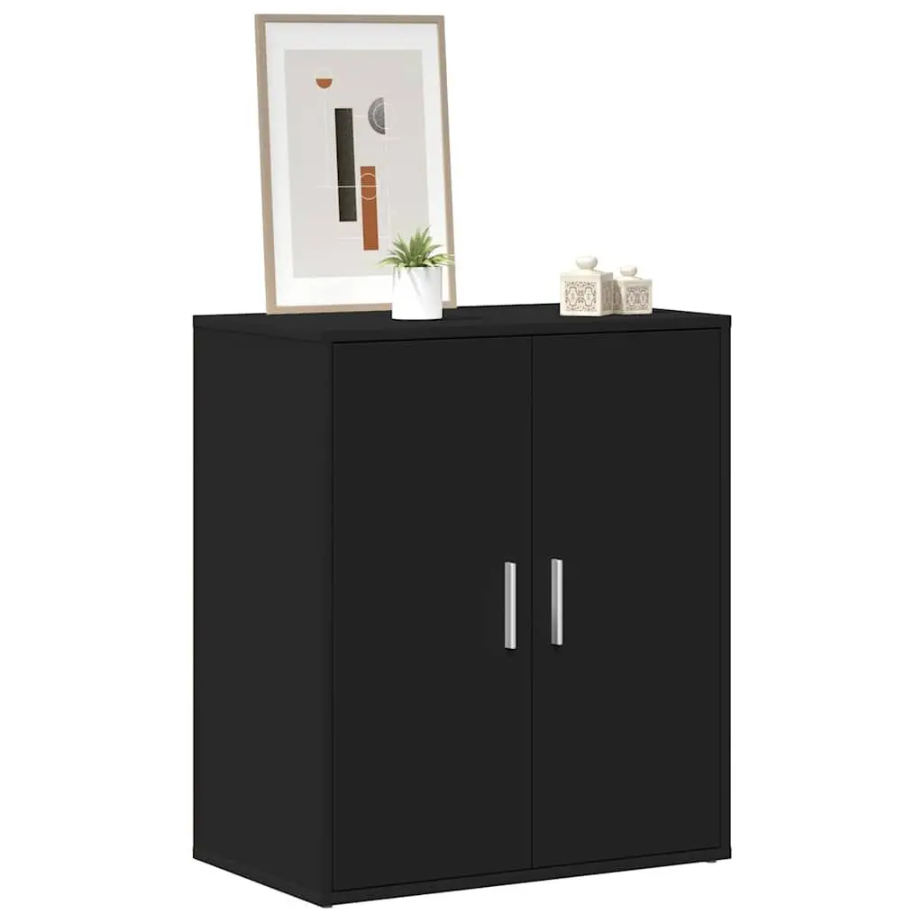 Black Shoe Cabinet with 5 Shelves for Storage