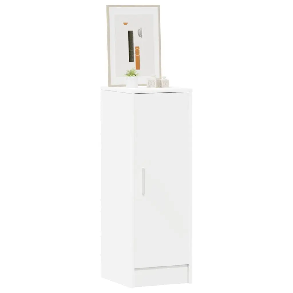 Shoe Cabinet Engineered Wood 32W x 35D x 92H cm White 6 Shelves