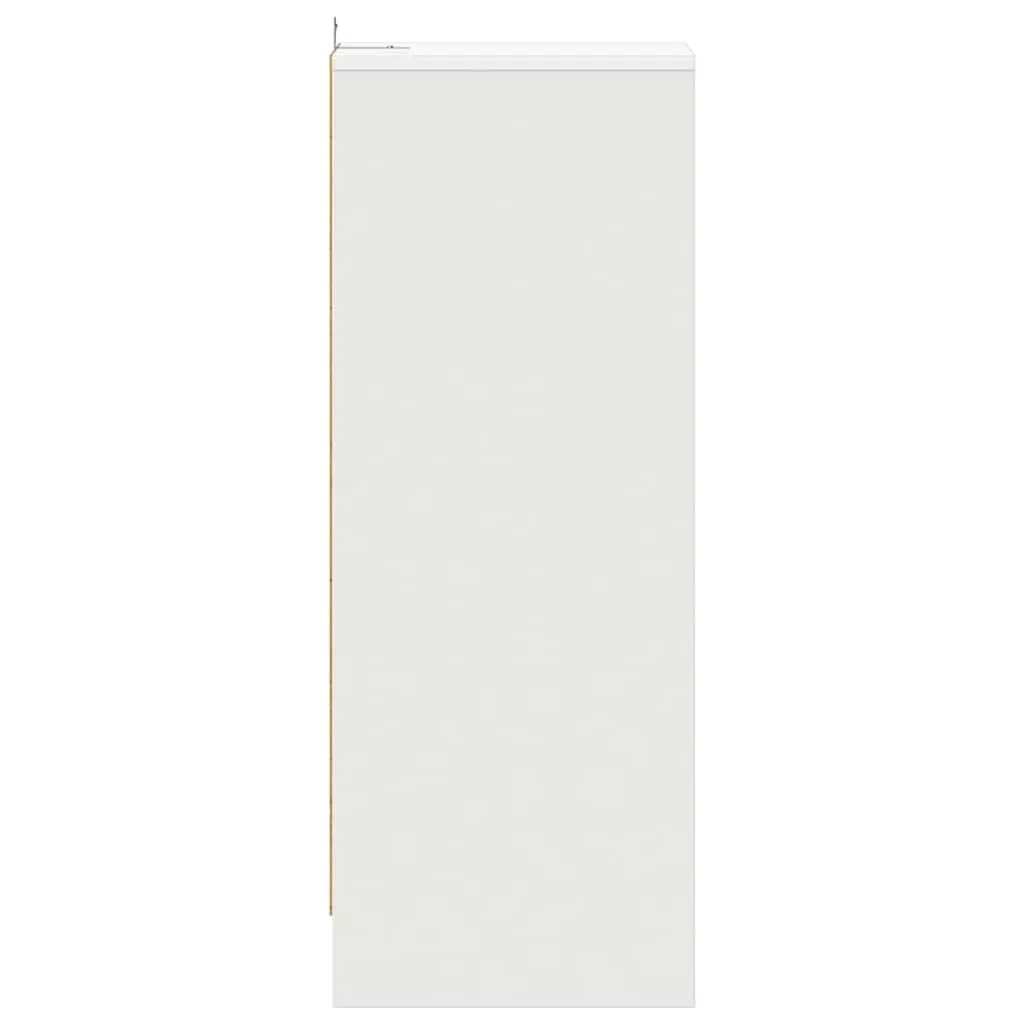 White Shoe Cabinet with 6 Compartments