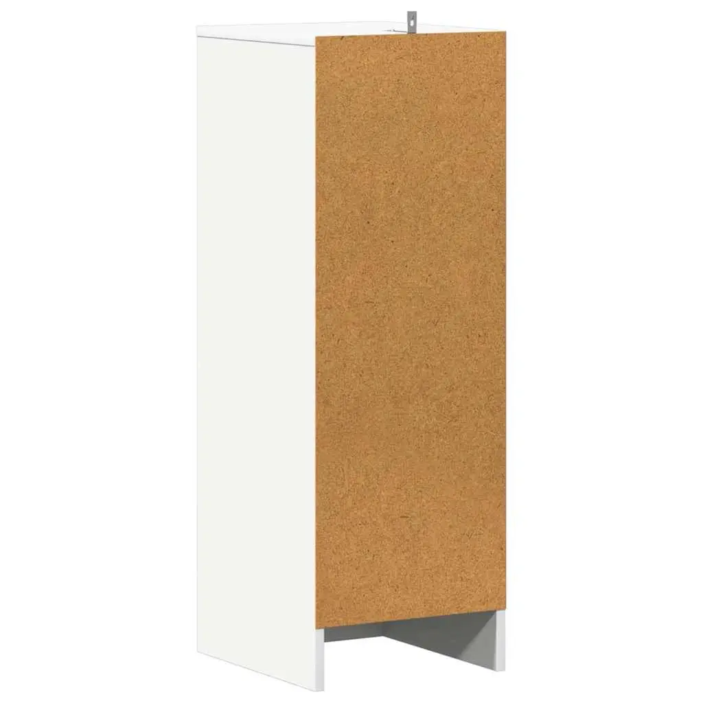 White Shoe Cabinet with 6 Compartments