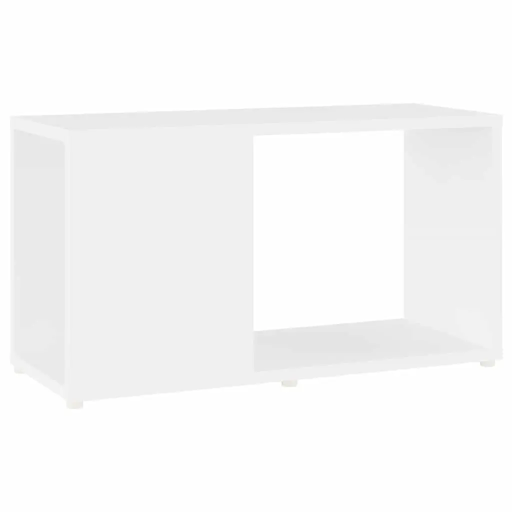 White Open Shelving Unit for TV Storage