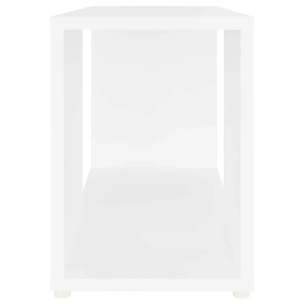 White Open Shelving Unit for TV Storage
