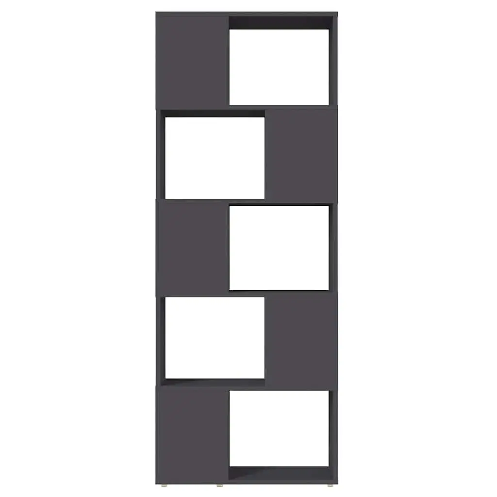 Grey Open Shelving Unit for Books and Decor