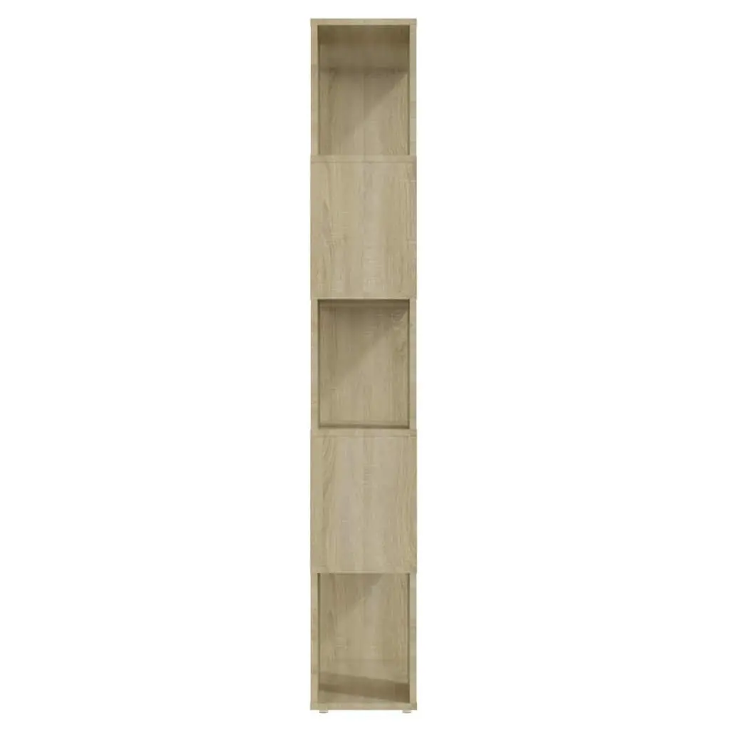 Bookcase Engineered Wood 60x24x155 cm Brown Room Divider Open Shelf Storage Unit