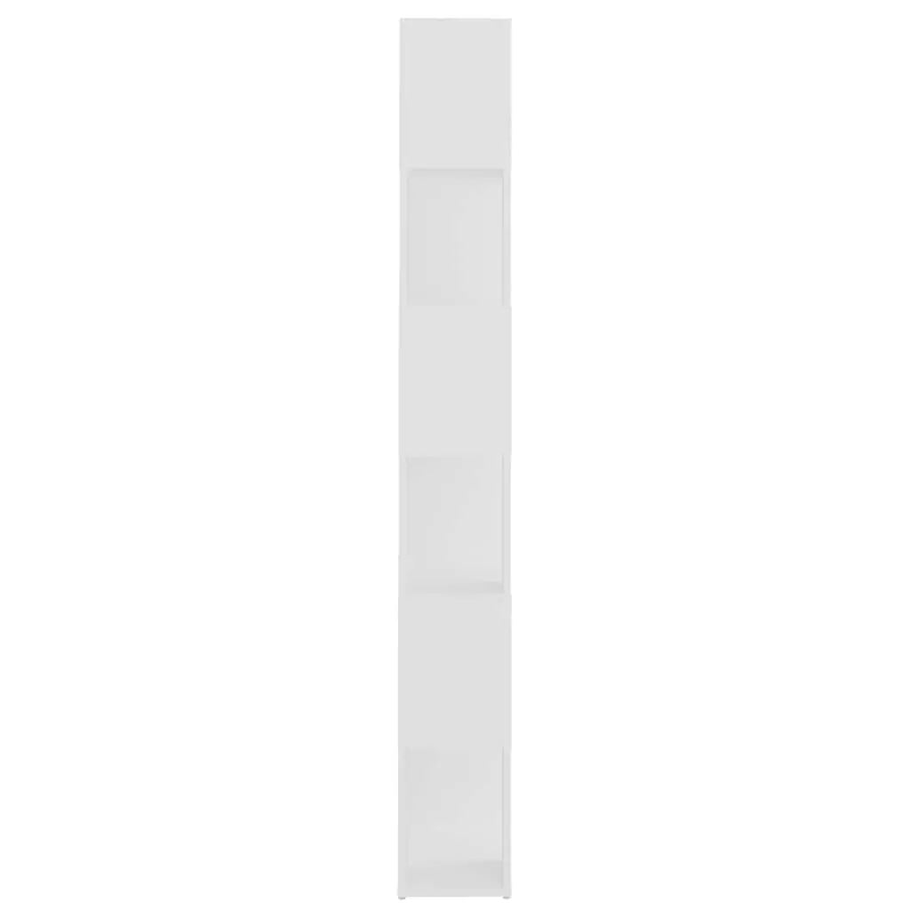 Book Cabinet Room Divider White Storage Shelf 6 Compartments Organiser Unit