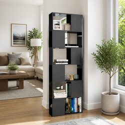Premium 6 Compartment Grey Book Cabinet Room Divider
