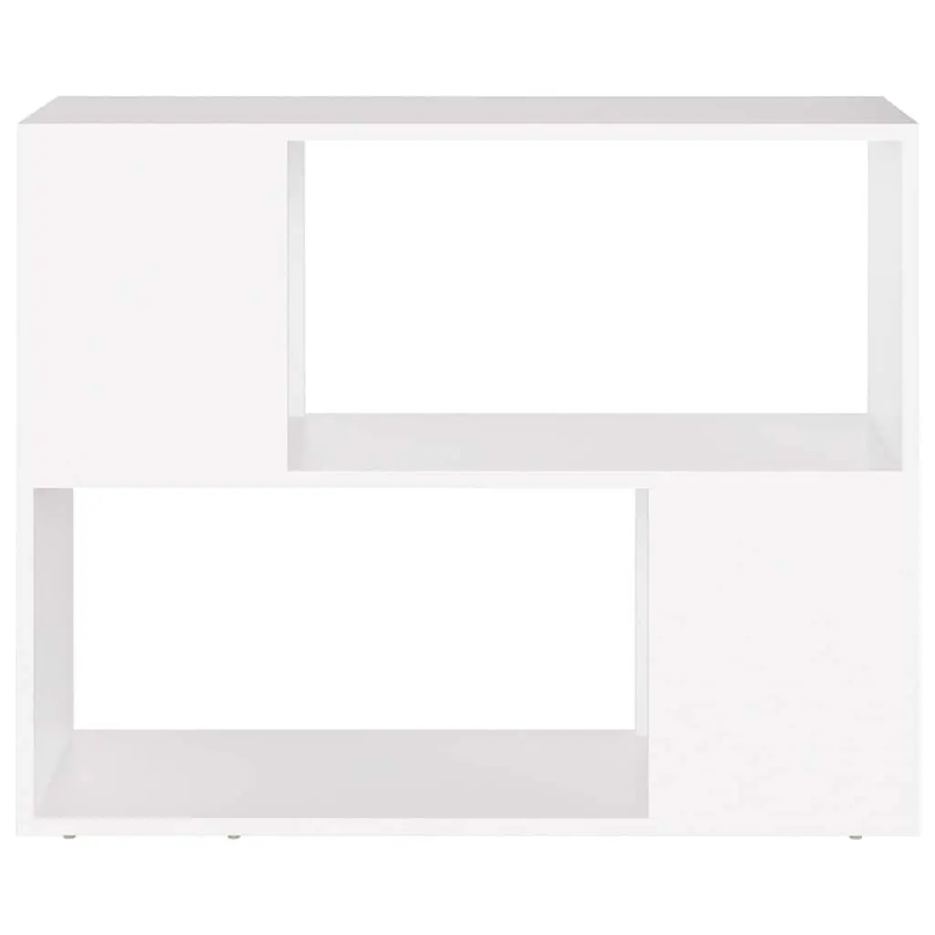 White TV Cabinet with Open Compartment Storage