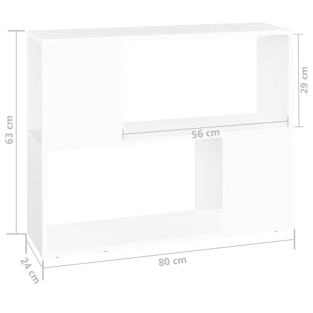 White TV Cabinet with Open Compartment Storage