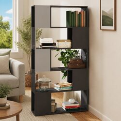 High Gloss Grey Book Cabinet Room Divider with Shelving