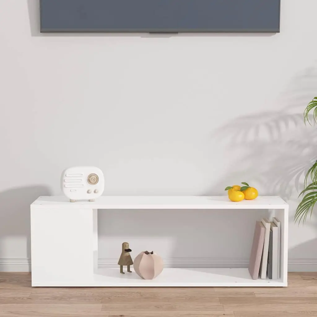 TV Cabinet Engineered Wood 100x24x32cm White