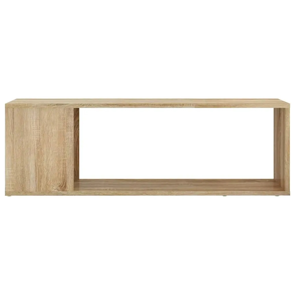 Brown Engineered Wood TV Cabinet with 2 Spacious Shelves