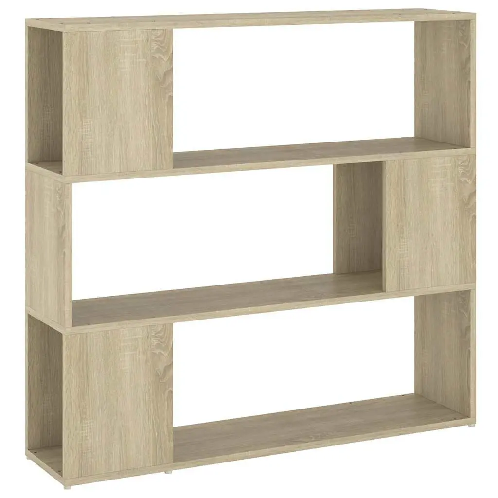Brown Book Cabinet Room Divider with Sturdy Shelving