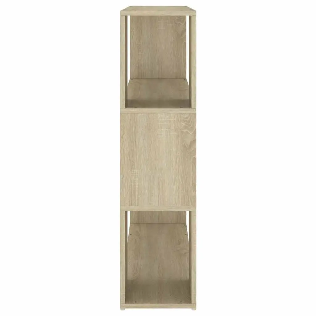 Brown Book Cabinet Room Divider with Sturdy Shelving