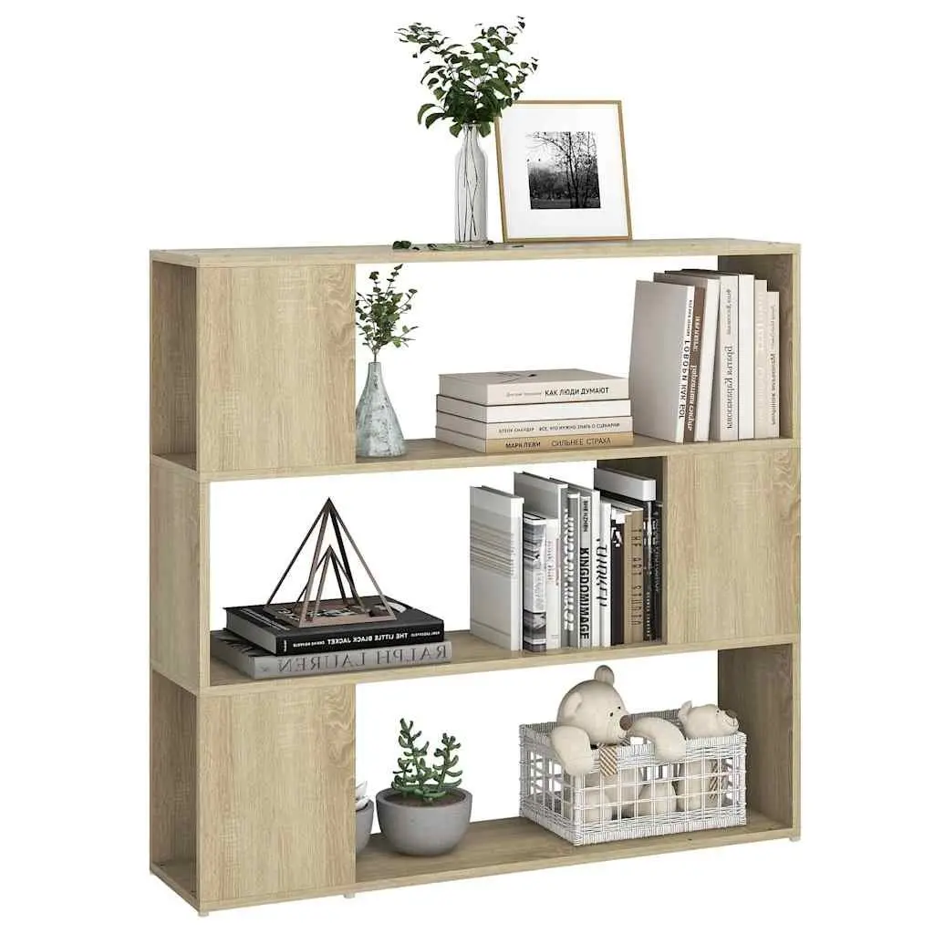 Brown Book Cabinet Room Divider with Sturdy Shelving