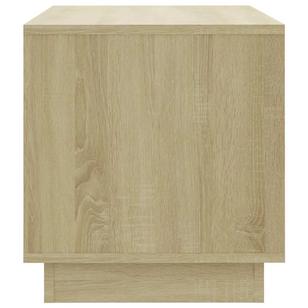 Beige Engineered Wood TV Cabinet with Drawers