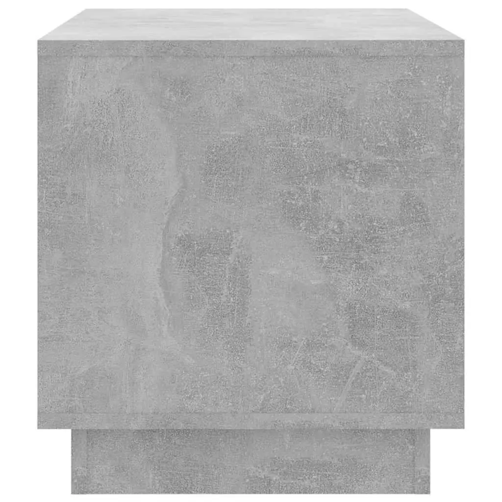Concrete Grey TV Cabinet with 2 Drawers