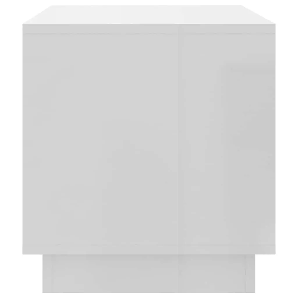 White High Gloss TV Cabinet with Drawers